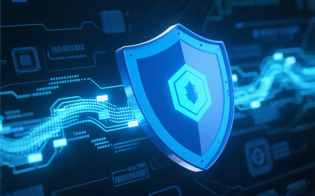 信息安全架构示意，展现多层防护与加密体系